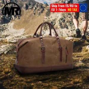 Canvas Leather Duffel Bag